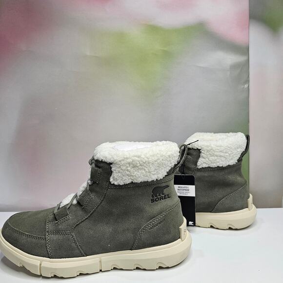 Sorel Women's Explorer Next Carnival Waterproof  Size 7.5  Stone Green NWT - Picture 1 of 7